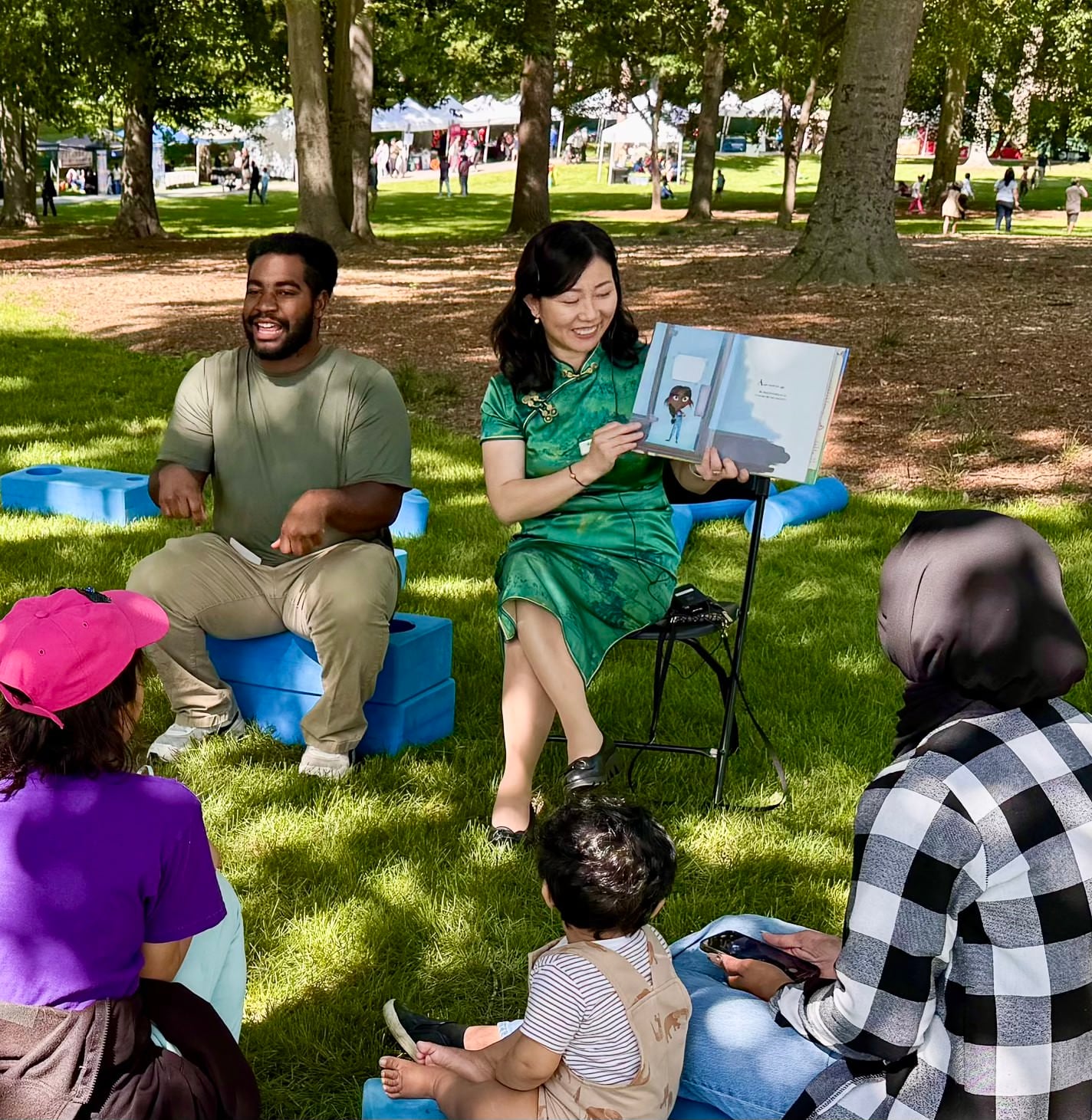 Dr. Lanlan Xu reading - Howard County Board of Education Candidate